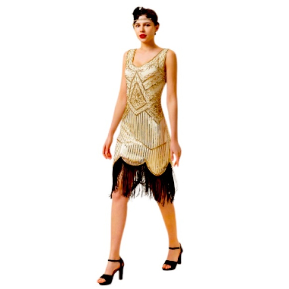 FUNDAISY 1920’s flapper dress women’s size XXL XL 14 GATSBY Vintage look